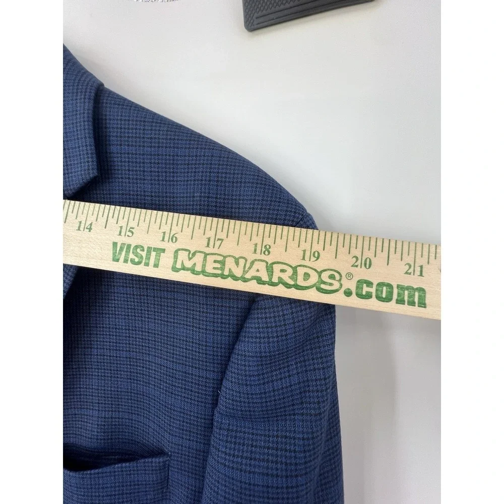 Lauren Ralph Lauren Sport Coat Mens 42R Blue Plaid Two Button Formal Career